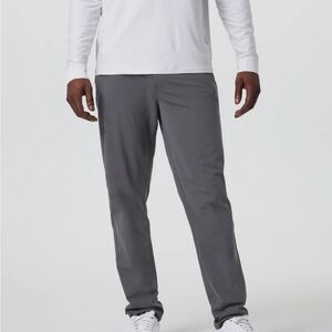Vuori men’s meta pants athletic grey 38 v430 technical performance knit